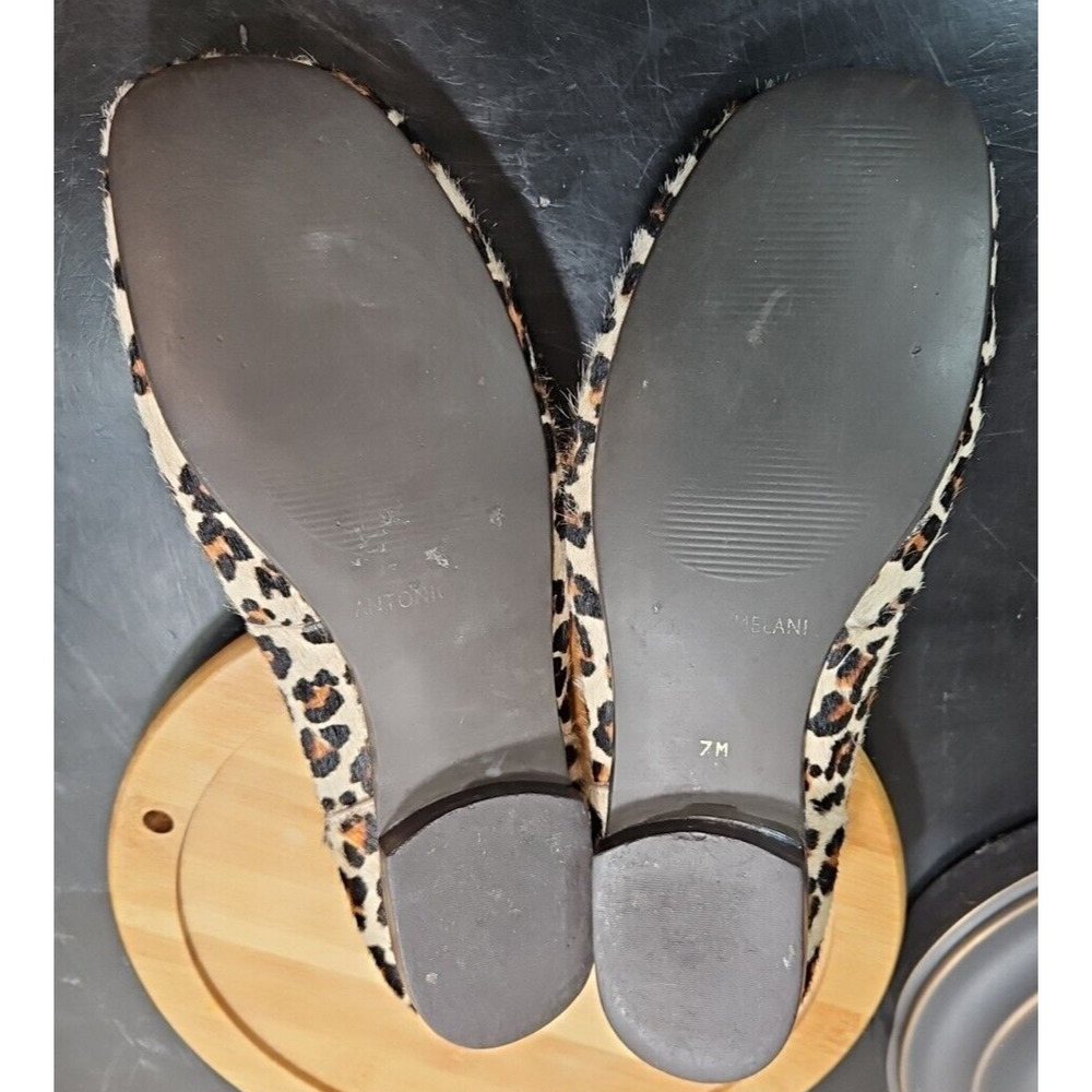 Antonio Melani "SPLENDID" Cheetah‎ Print Textured Leather Ballet Flats W/7 *EUC - Picture 14 of 16